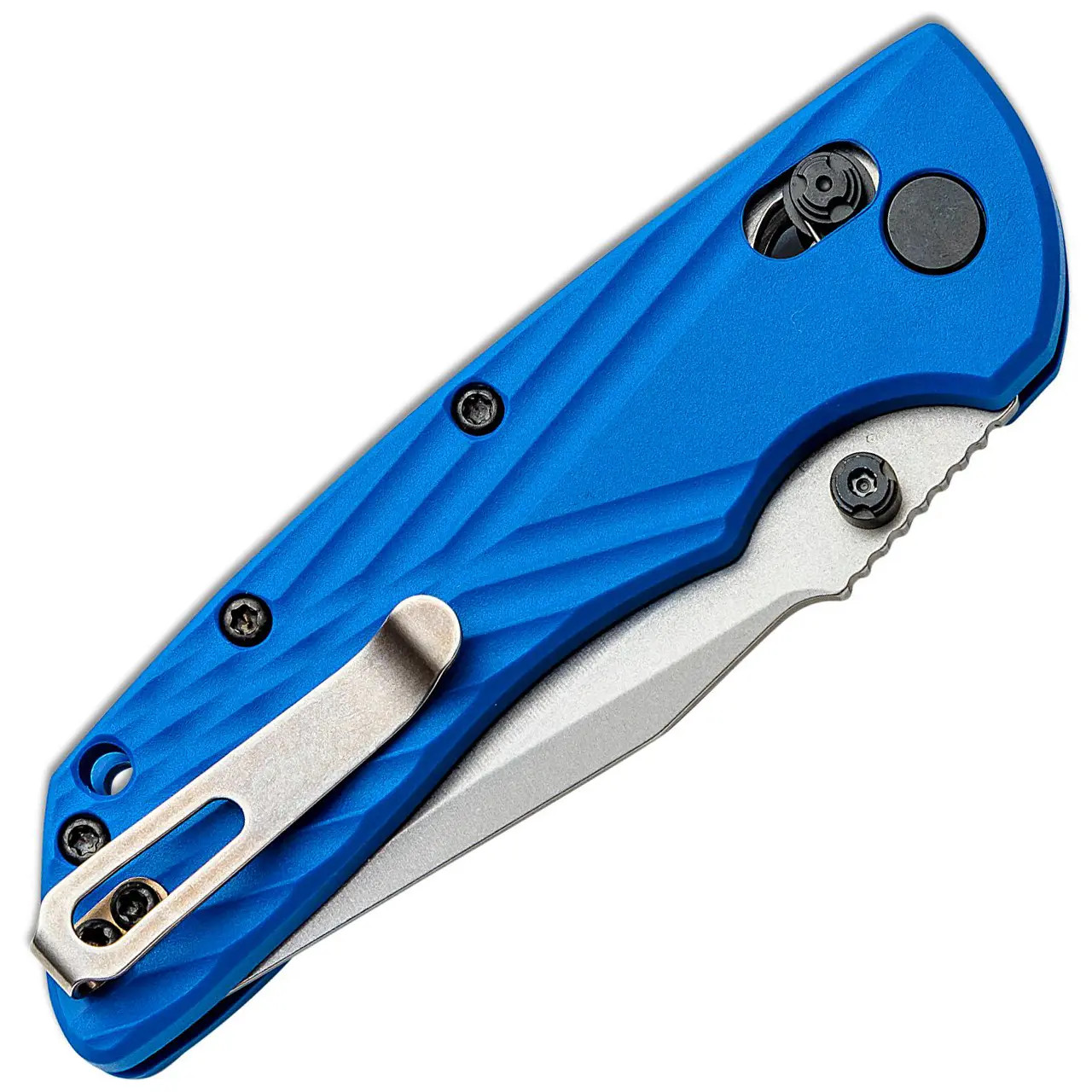 Hogue Deka ABLE Lock Blue Polymer Handle Stonewash Magnacut Blade 24373