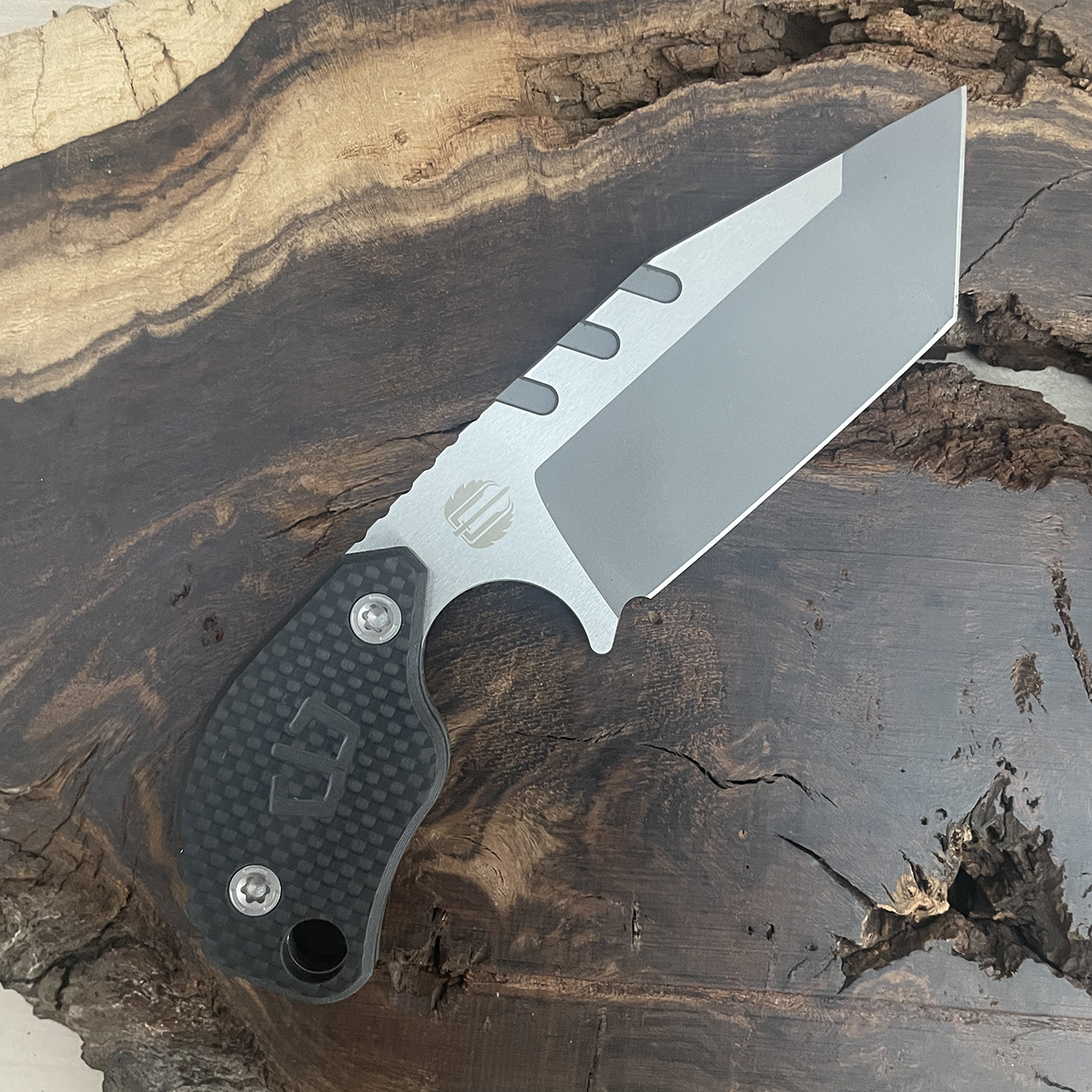 Blackside Customs Strider Knives SLCC Fixed Blade Tanto Carbon Fiber ...