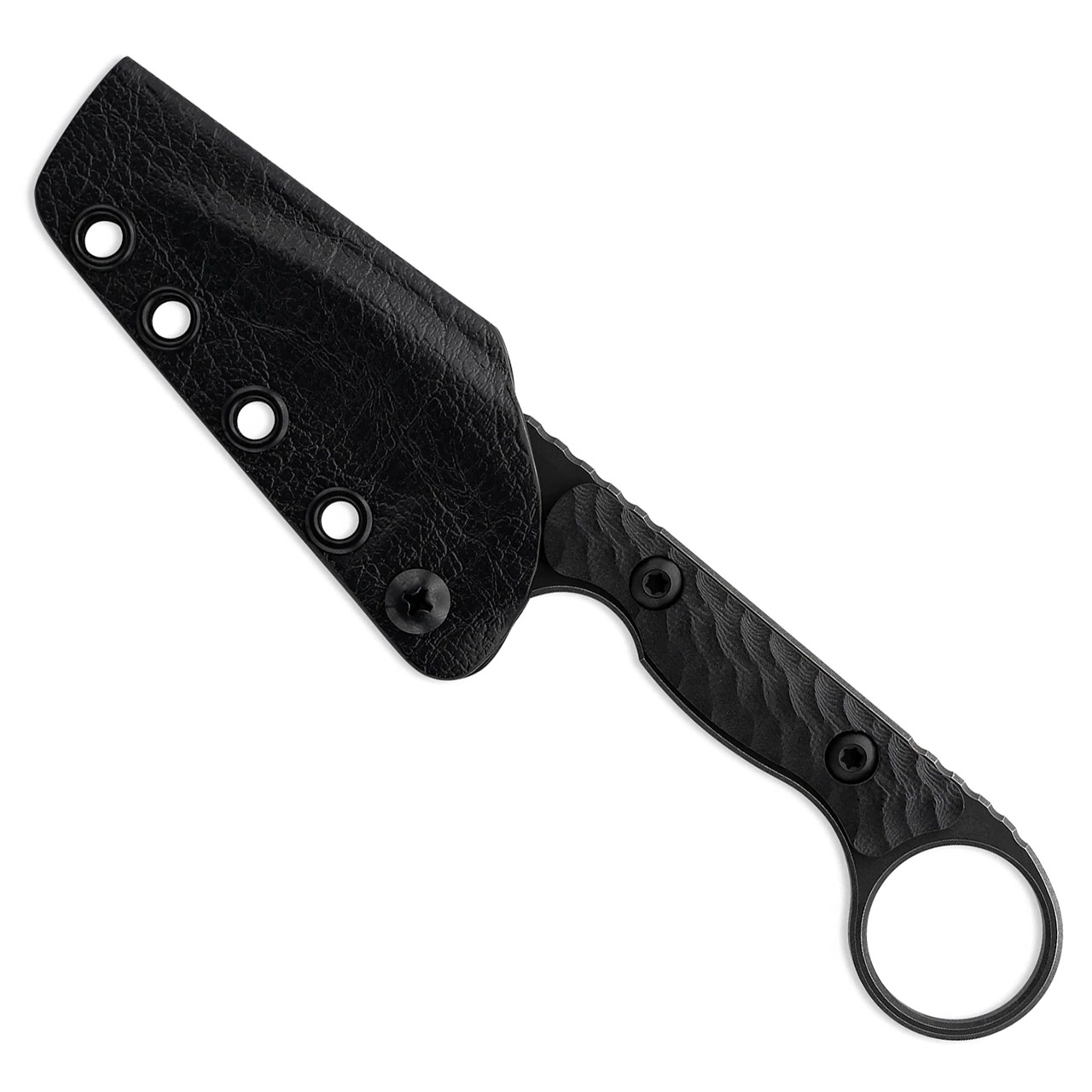Toor Jank Toor Knives Jank Shank Fixed Blade Carbon Black G-10 Handle Black Oxide ...