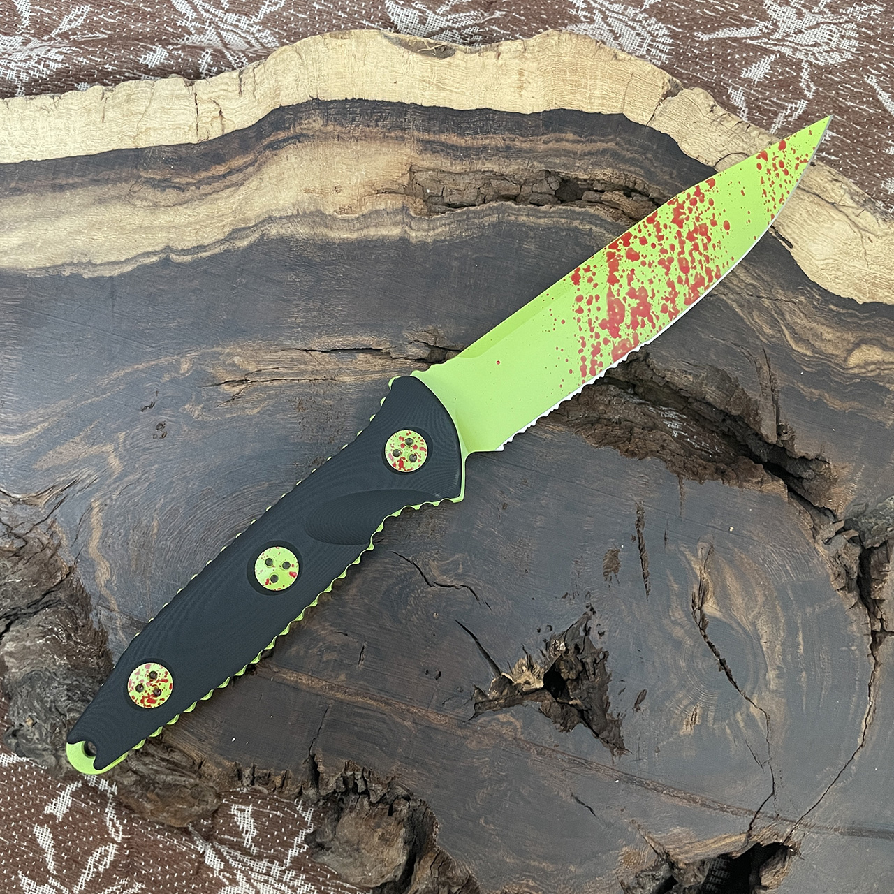 Microtech Socom Alpha S/E Zombie Serrated 113-2Z | American Microtech Socom Alpha S/E Zombie Serrated 113-2Z | American