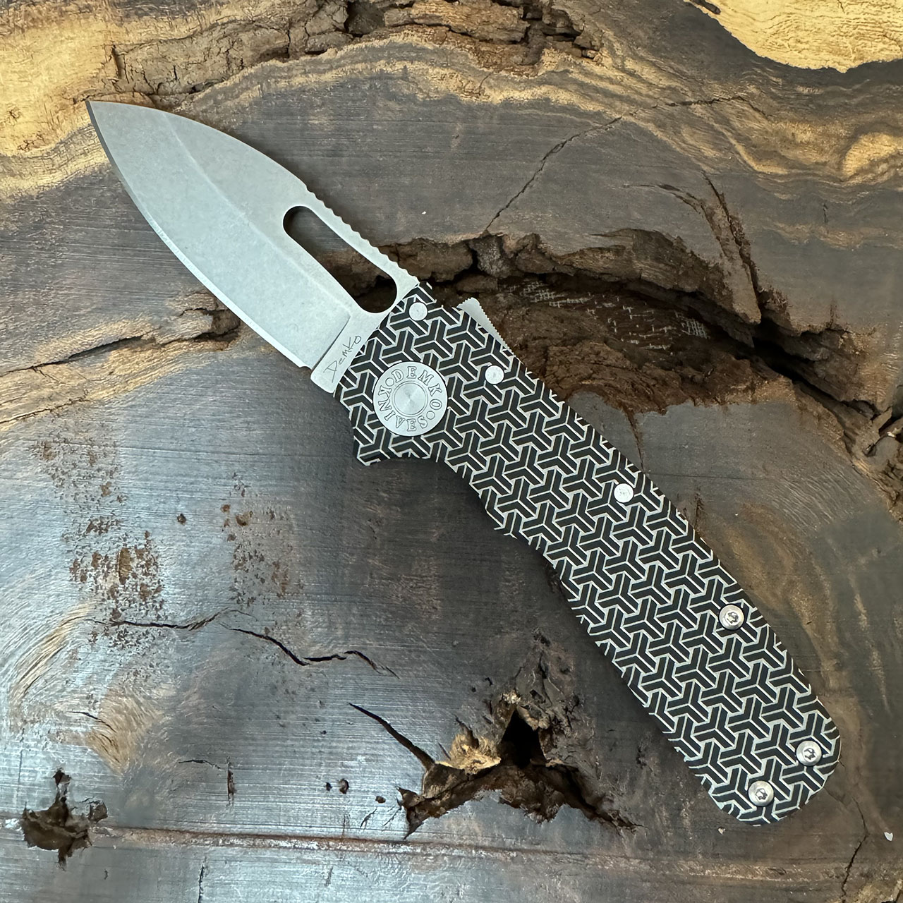 Demko Knives Shark Cub “Shark Lock” Folding Knife (Shark Foot Blade) -  Smoky Mountain Knife Works