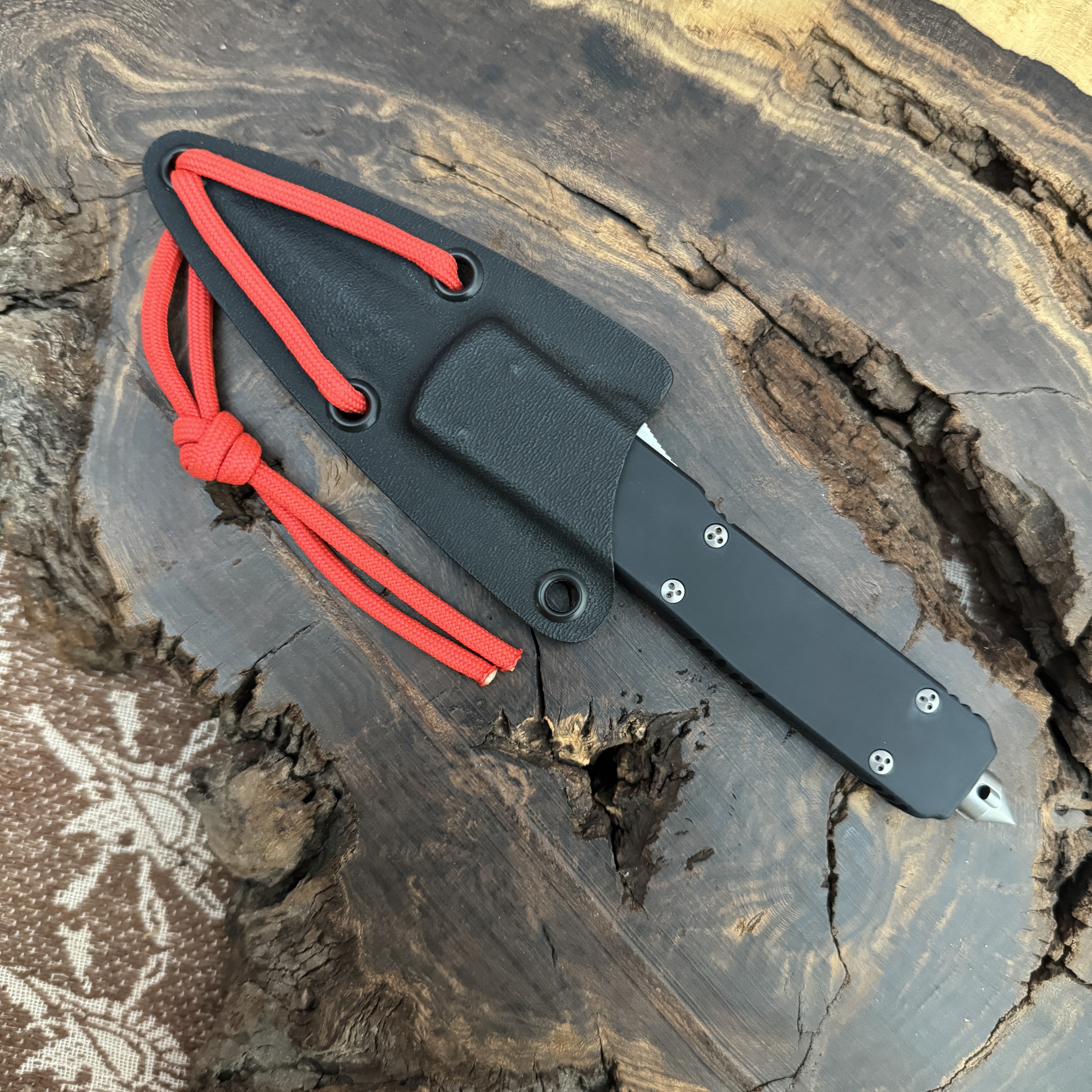 Microtech Venomtech OTF Auto D/E Black Stonewash Standard VT-10