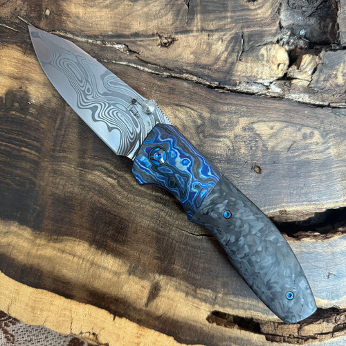 Kirby Lambert Custom Ghost Folder Technocarbo Handle w/ Black