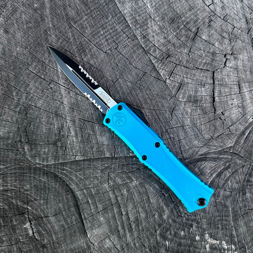 Microtech Hera II Mini Bayonet Turquoise Serrated 1701M-2TQ