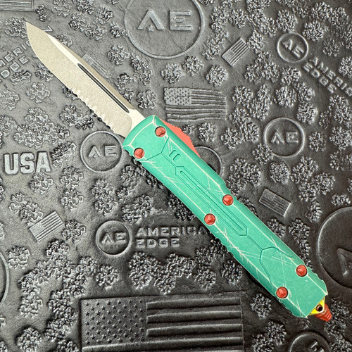 Microtech Ultratech S/E Bounty Hunter Apocalyptic Partial Serrated 121-11BH | American Edge Knives