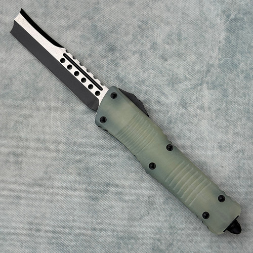 Microtech Combat Troodon Hellhound Razor Jade G-10 Black Standard ...