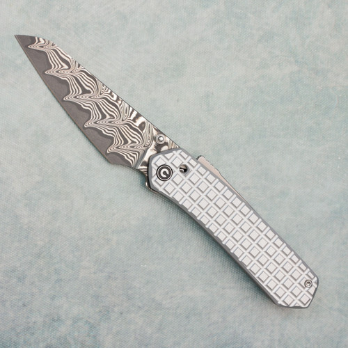 Civivi Vision FG Superlock Frag Aluminum Handles Damascus Blade
