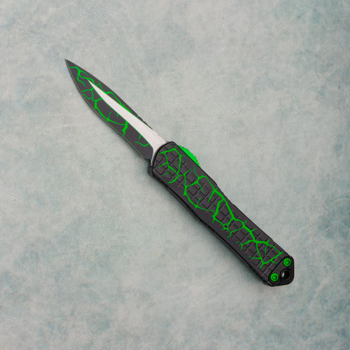 Heretic Knives Manticore S Recurve Grenade Grip UV Toxic Magma H025F-MAG-TX | American Edge Knives