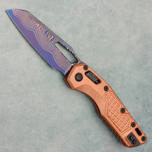Microtech Marfione Select MSI RAM-LOK Frag Copper Handle Blued
