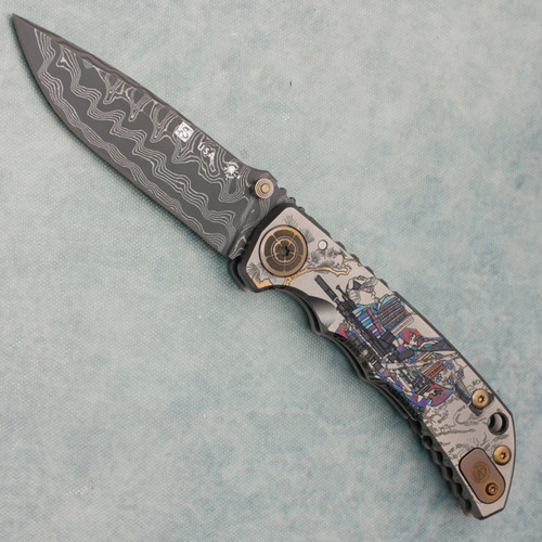 Spartan Blades Harsey Folder SHF Custom Engraved Ronin Long Gunner