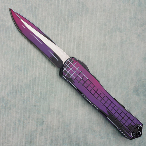 Heretic Knives Manticore X Recurve Purple Cel Shade Handle Purple