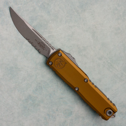 Microtech UTX-85 Gen IV S/E Tan Apocalyptic Part Serrated 12314