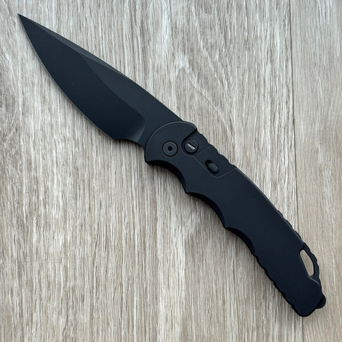 Pro-Tech TR-4 Operator Black Handle DLC MagnaMax Blade Steel