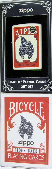 Zippo Bicycle Cards Lighter Gift Set 24880