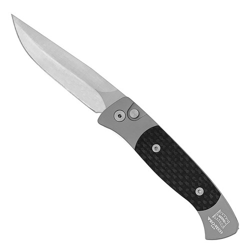 Pro-Tech Small Brend Auto #2 Special Gray w/ Carbon Fiber Satin Blade ...