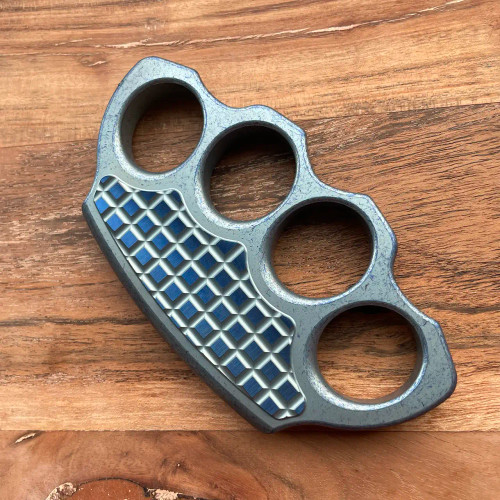 Marfione Custom Hand Tank Titanium Ice Blue Four Finger Knuckle ...