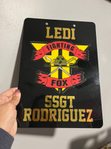 Personalized Military Plastic Clipboard (Full Color/ NO EPOXY)