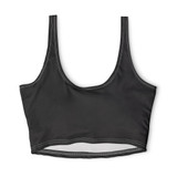 USMC Black Sports Bra, Red Letters — Women’s Marine Corps Crop Top
