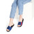 Striped Slide Sandals — Women's Removable-Strip Strap Pool Slides
