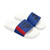 Men's Slide Sandals with Removable Strap — Blue Marine Emblem