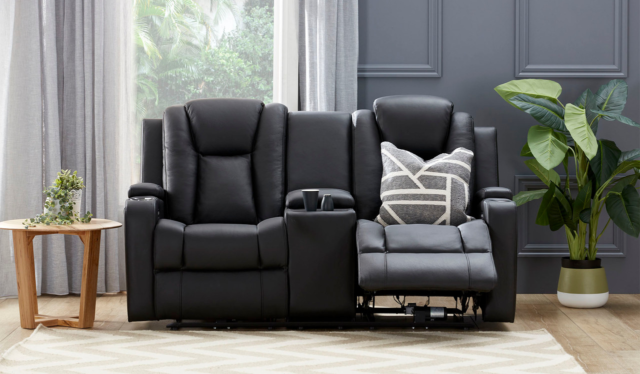 Macpherson 2 Seat Leather Sofa Focus On Furniture