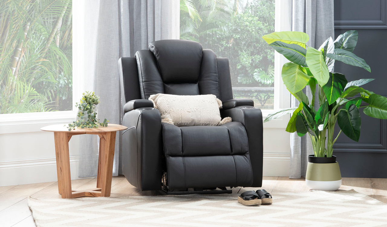 Macpherson Leather Recliner Focus On Furniture