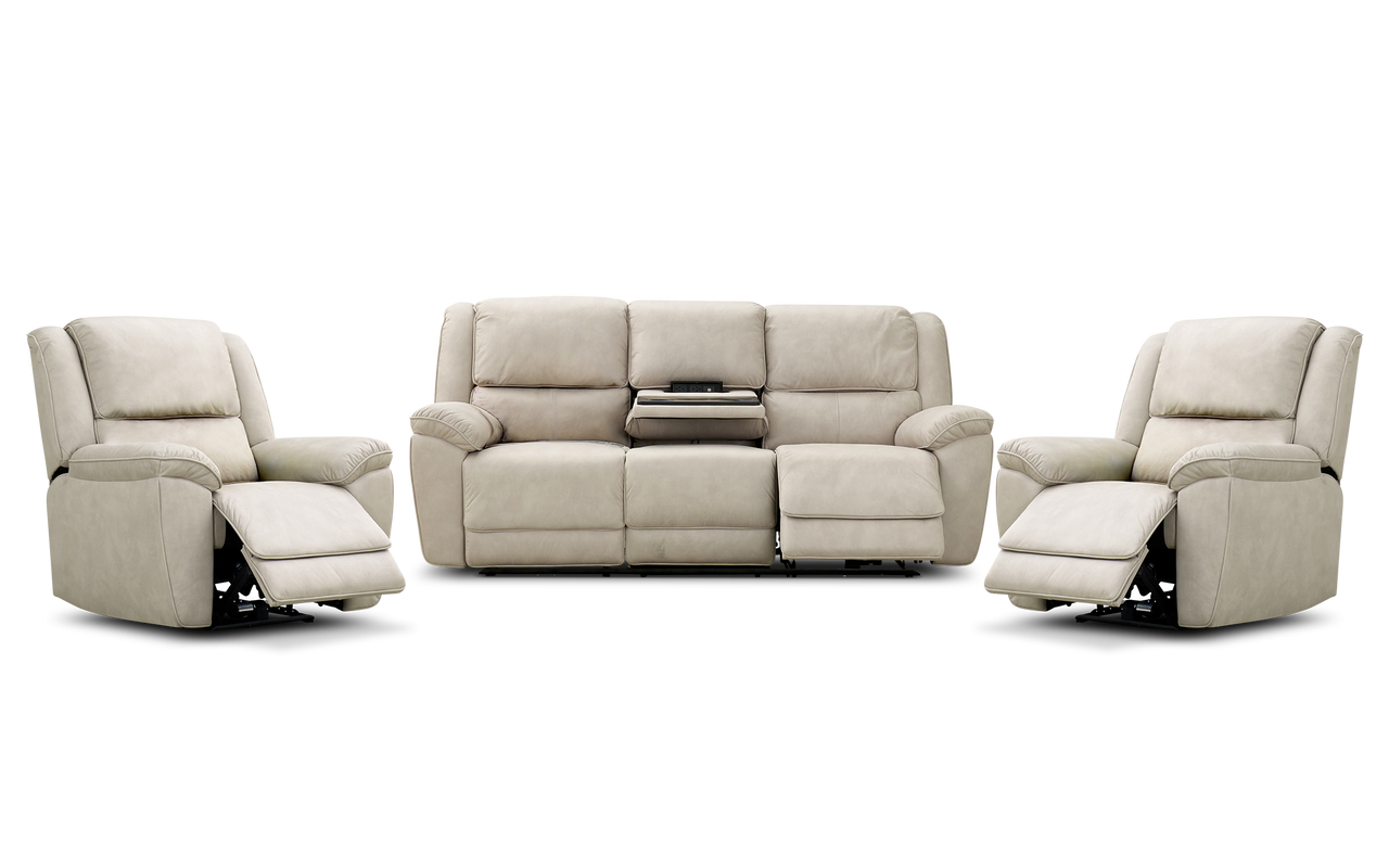 Juno 3 pce electric recliner suite