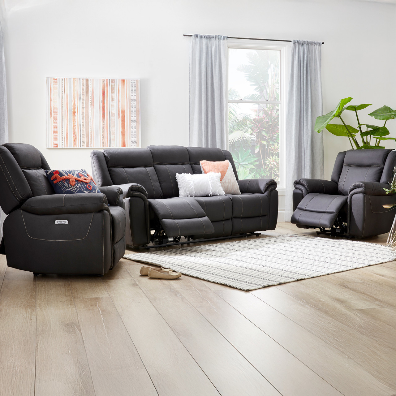 Helix 3 pce electric recliner suite