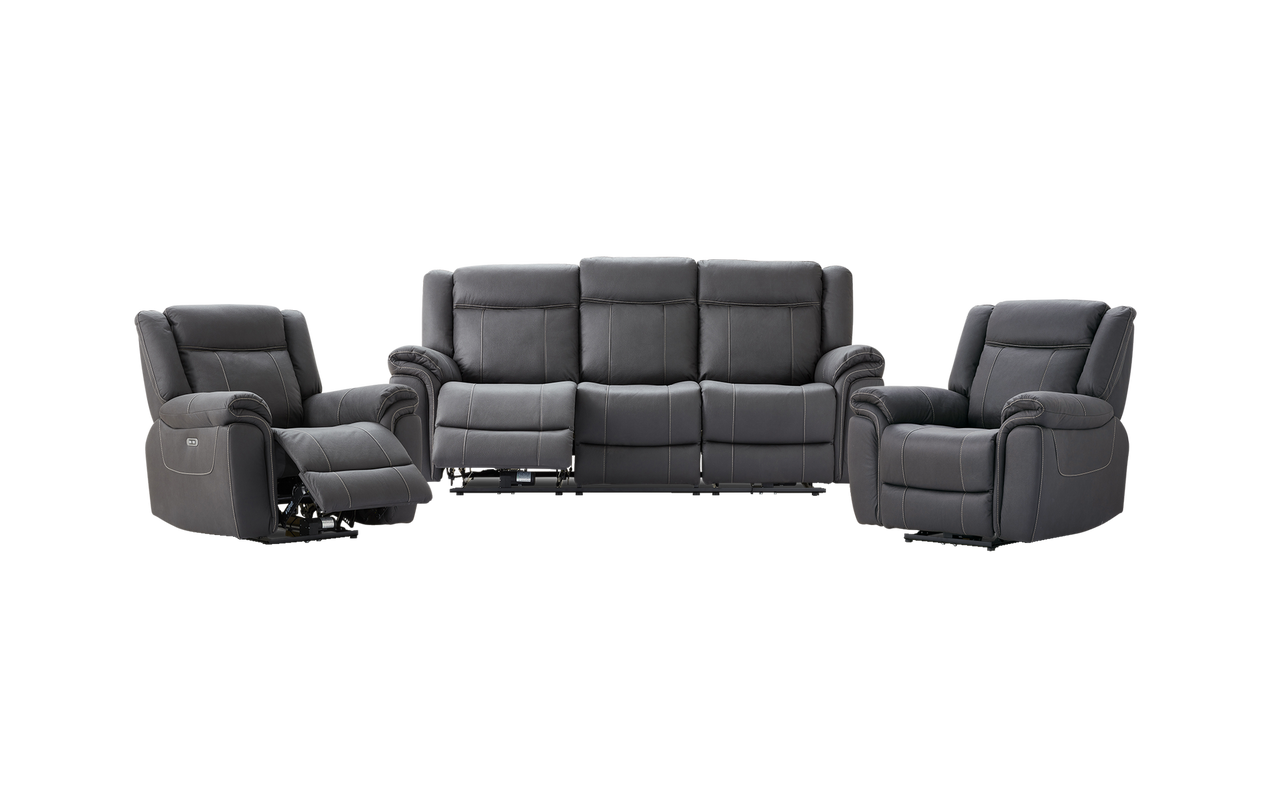 Helix 3 pce electric recliner suite