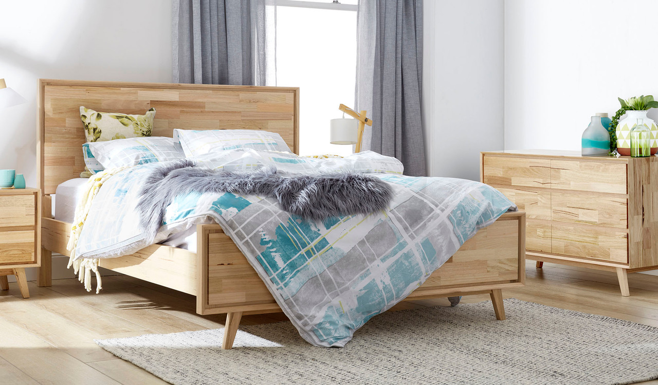 Sylvia Tasmanian Oak Bedroom Suite With Dresser Focus On Furniture