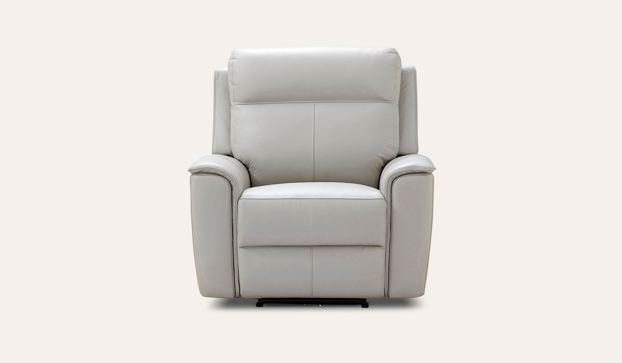 single leather recliner