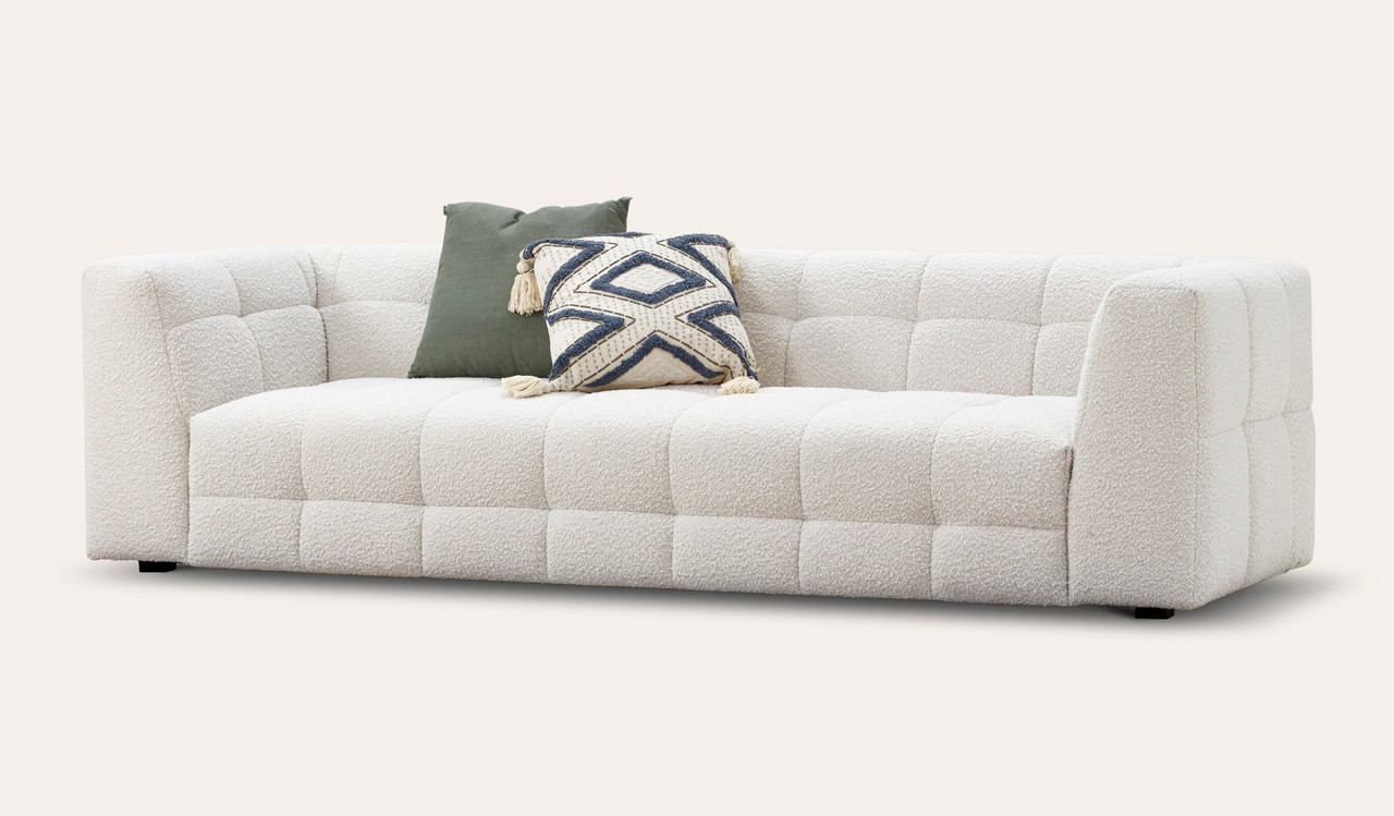 Noah bouclé 3 seat sofa | Focus on Furniture