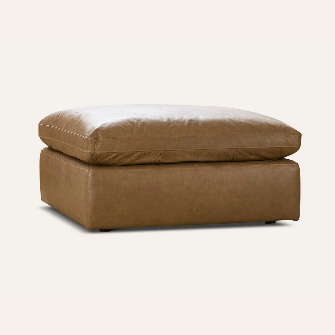 Brompton leather ottoman