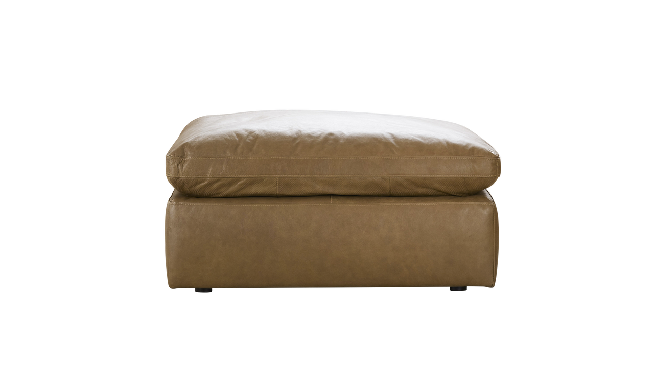 Brompton leather ottoman