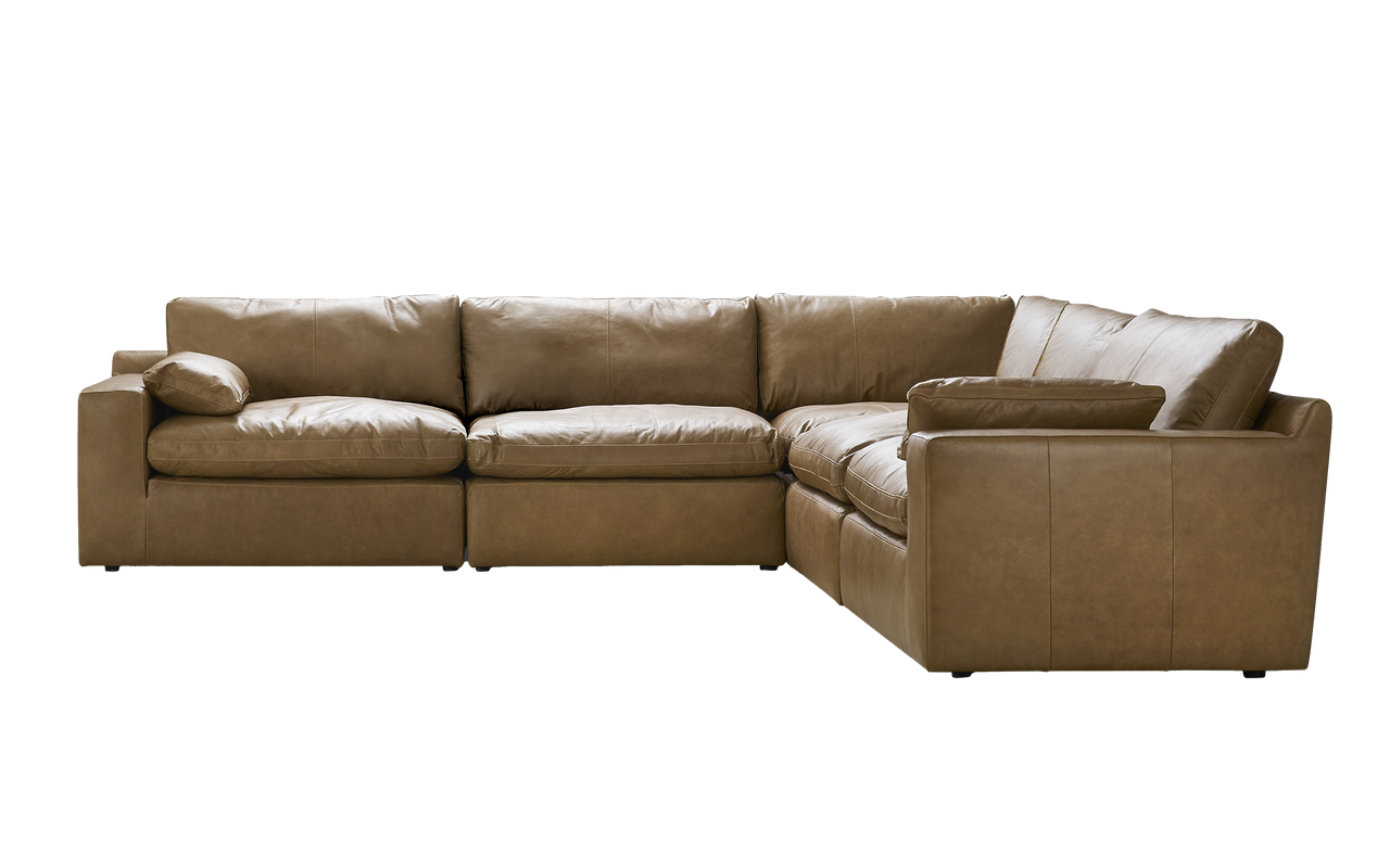 Brompton leather ottoman