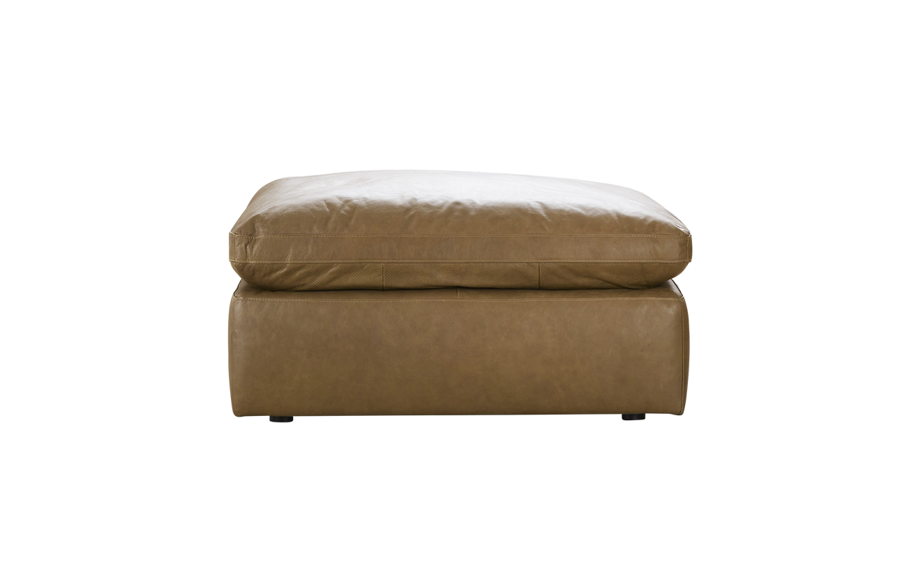 Brompton leather ottoman