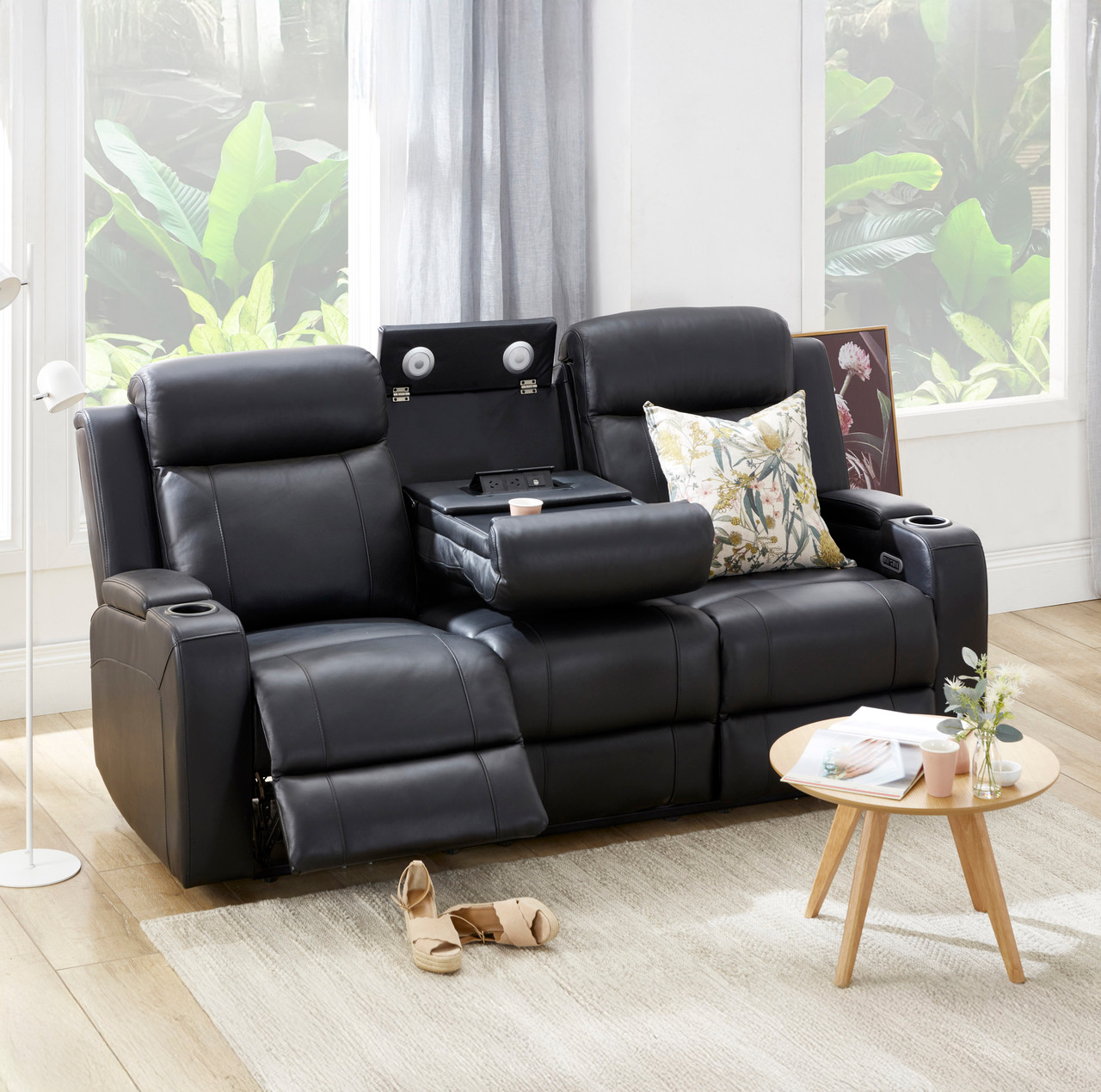 Belford leather 3 seat recliner