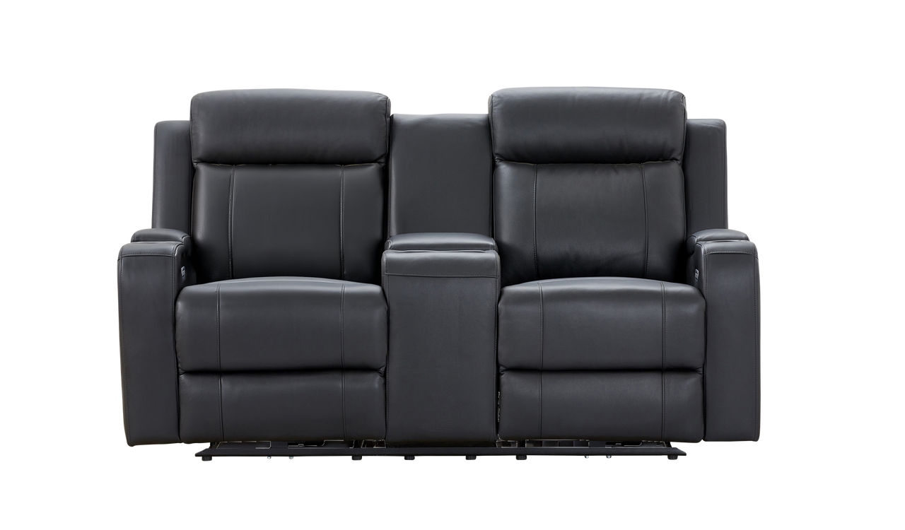 Belford leather 2  seat recliner