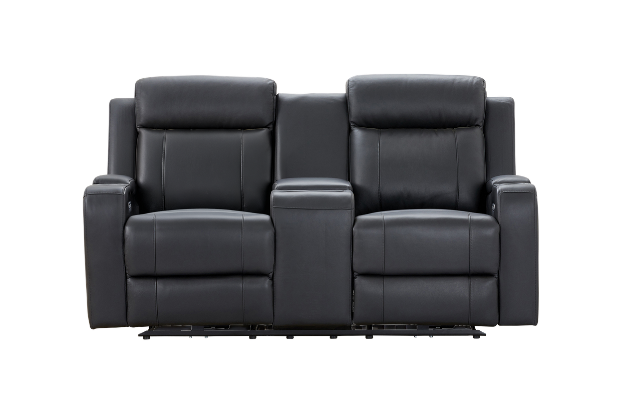 Belford leather 2  seat recliner