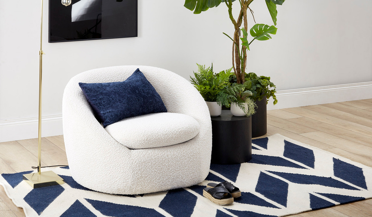 Riley bouclé armchair