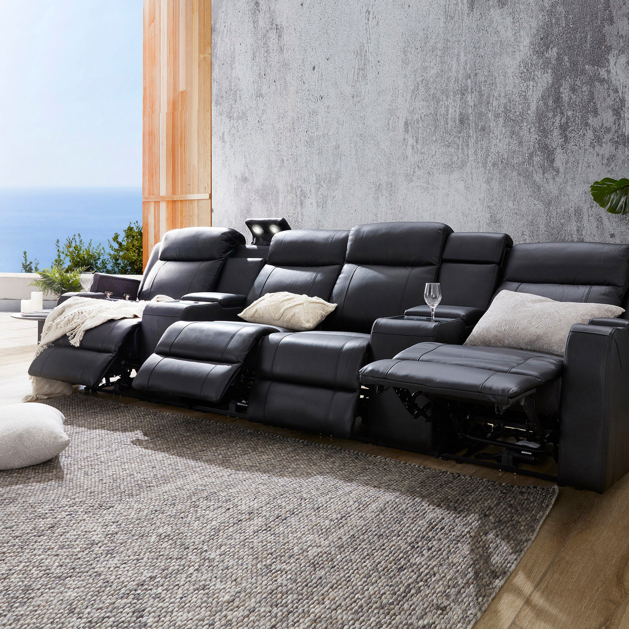 Power Reclining Seater Couch Recliner RecPro Charles 102