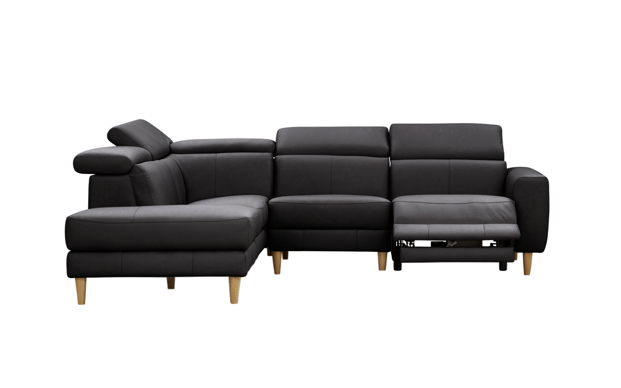 Voco leather chaise lounge