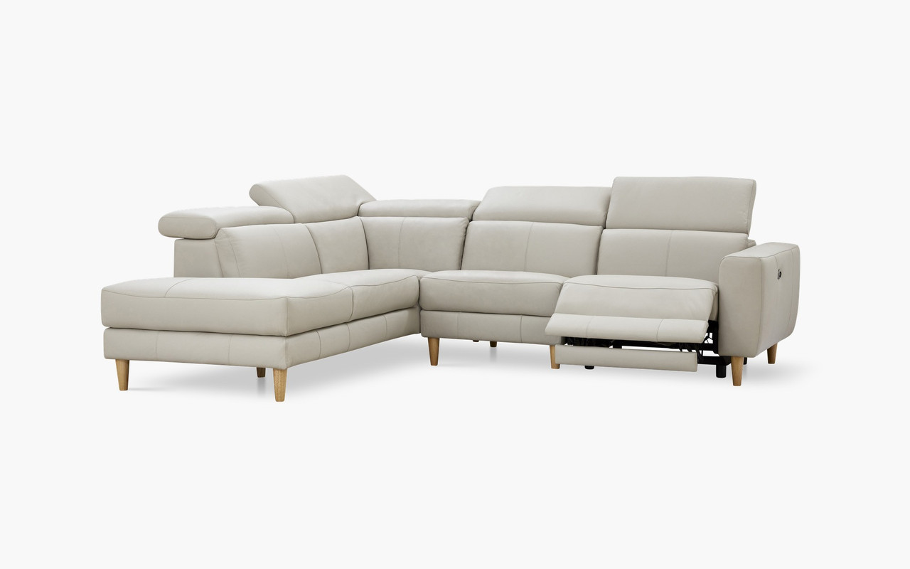 Voco leather chaise lounge