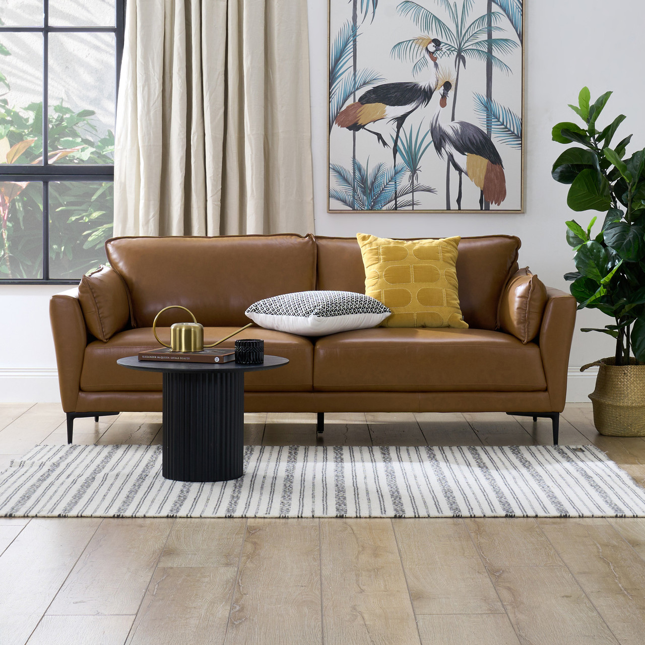 Kosta leather 3 seat sofa