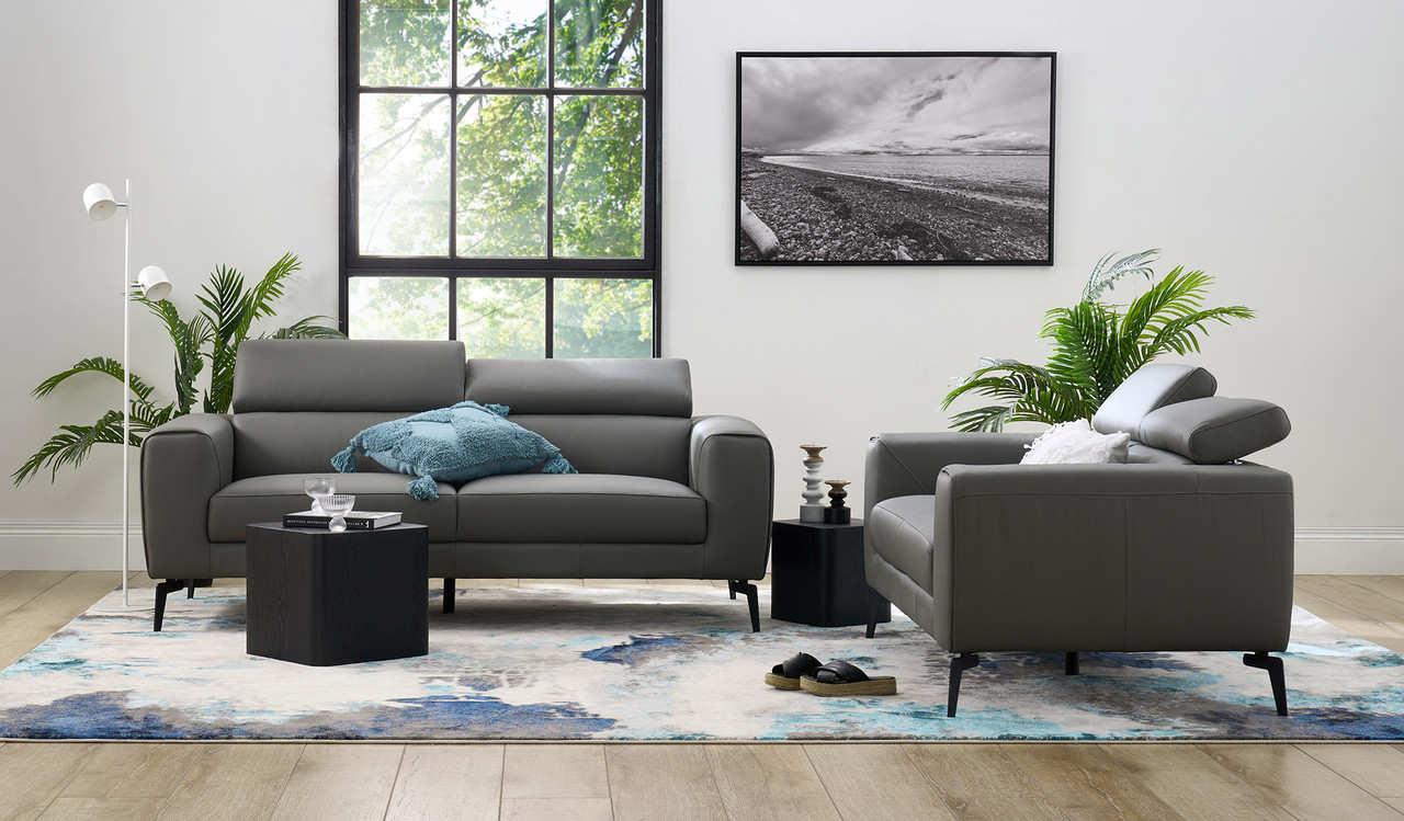 Jean leather 2 seat sofa Focus on Furniture