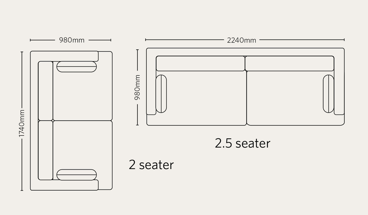 Avant 2.5 + 2 seat sofa suite