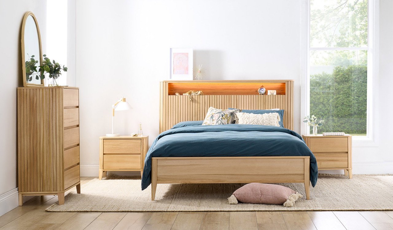 Elodie 4 pce tallboy bedroom suite