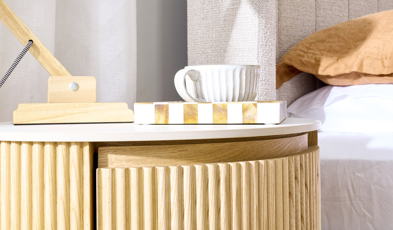Peace bedside table