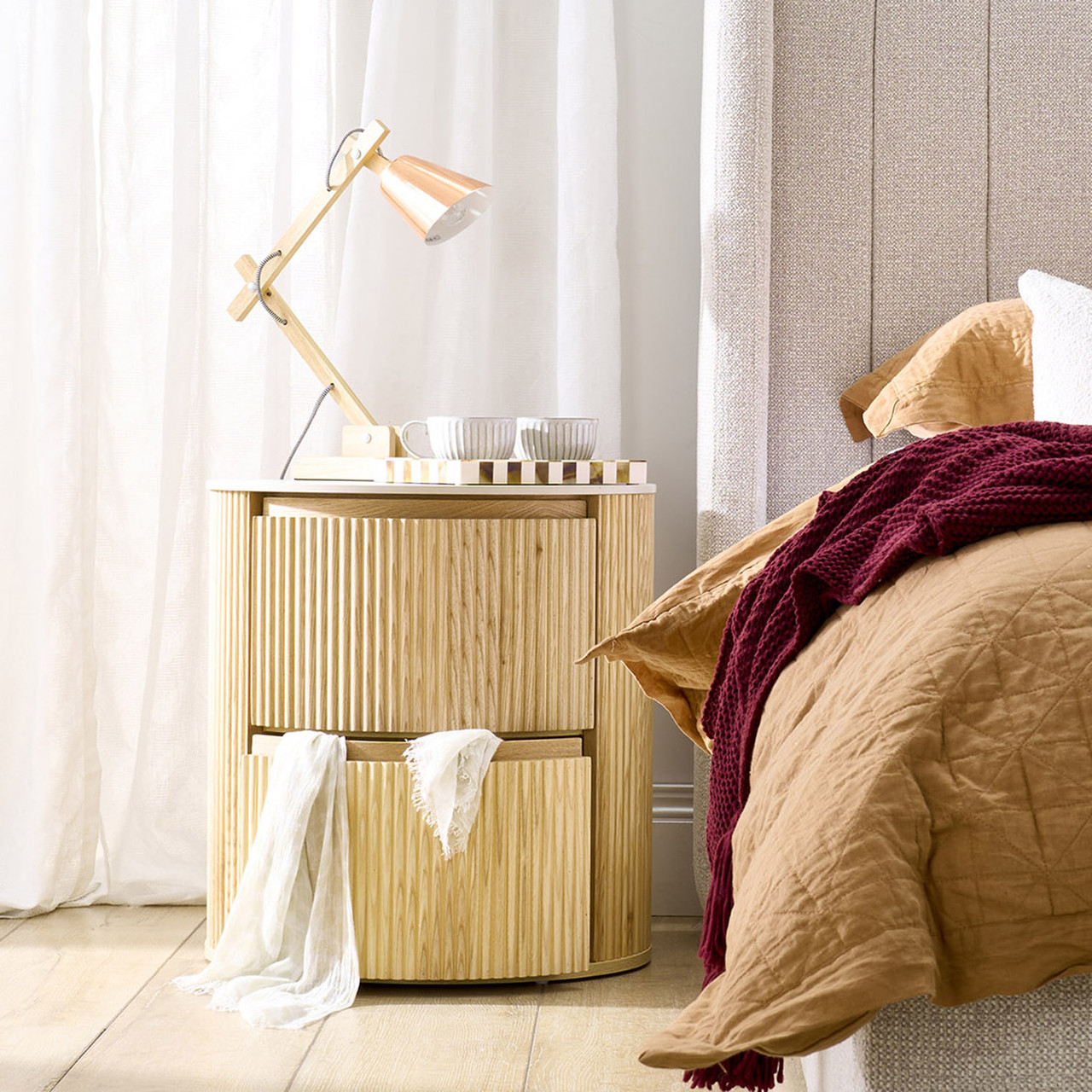 Peace bedside table