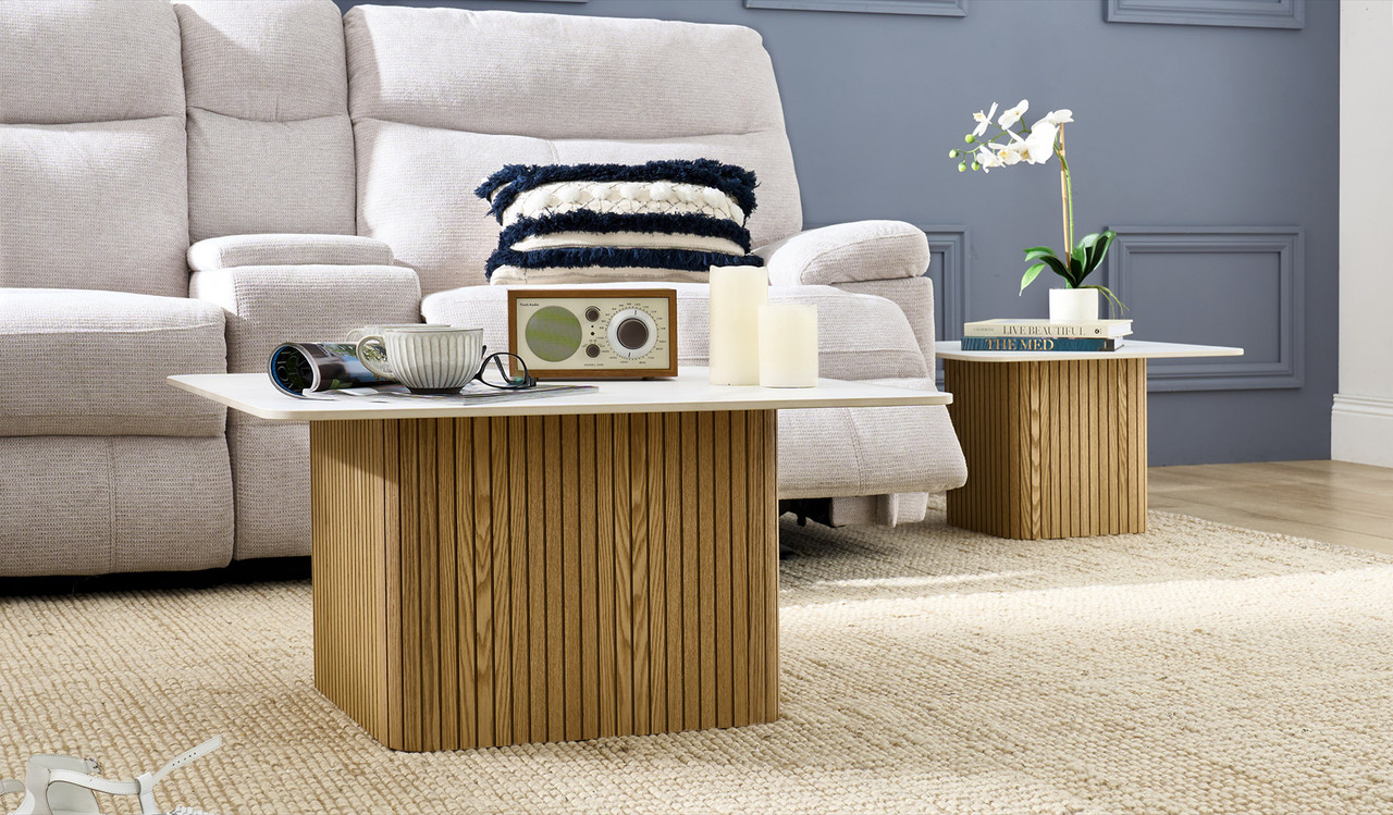 Crema set of 2 coffee and side tables